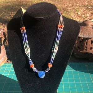 22” genuine gemstone necklace